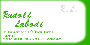 rudolf labodi business card